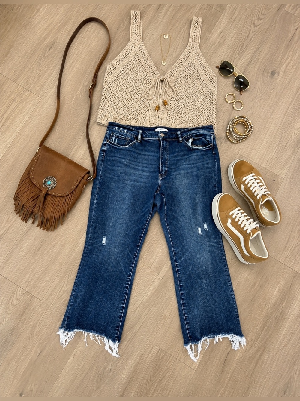 BUCKLE Flying Monkey Cropped Flare Jeans Size 22W